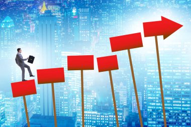 İş adamıyla büyüme kavramı