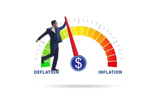 Inflation Deflation Business Concept — Stock Photo, Image