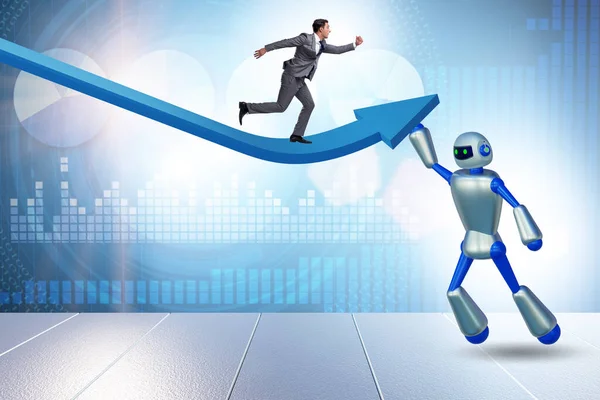 Kunstmatige Intelligentie Helpt Economische Groei Ondersteunen — Stockfoto