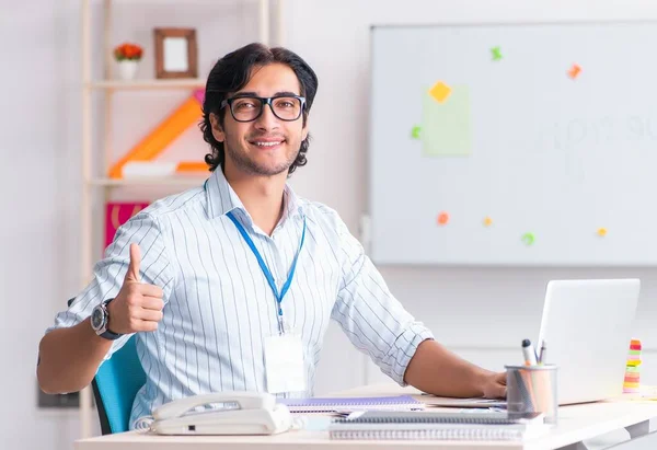 Young Handsome Male Designer Working Office — Stock Photo, Image
