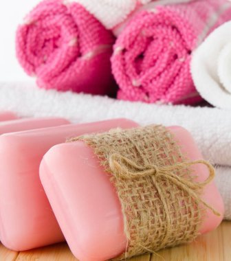 Aromatik sabunlu sağlıklı yaşam tarzı konsepti