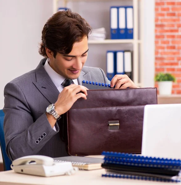 Young Businessman Working Office — Stock Photo, Image