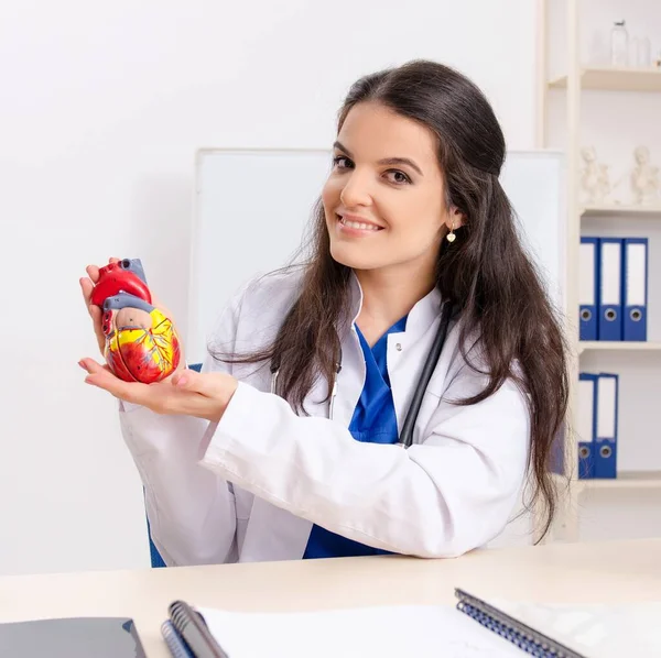 Die Kardiologin Die Der Klinik Arbeitet — Stockfoto