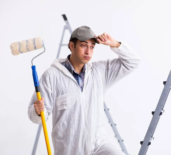 Pintor Trabajando Obra — Foto de Stock