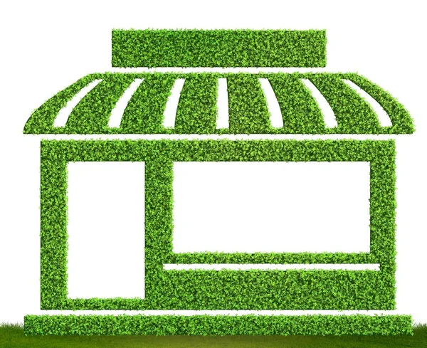 Concepto Casa Verde Renderizado — Foto de Stock