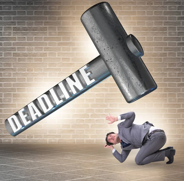 Businessman Failing Meet Deadline — Stock Photo, Image