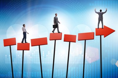 İş adamıyla büyüme kavramı