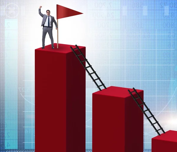 Businessman Career Growth Progression Concept — Stock Photo, Image