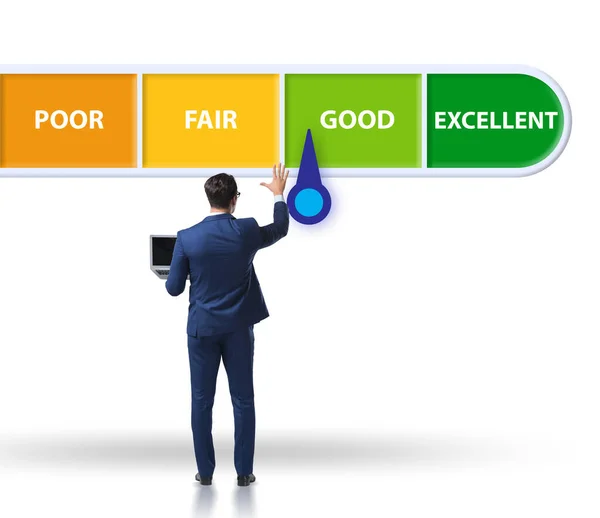 Businessman Credit Score Concept — 图库照片