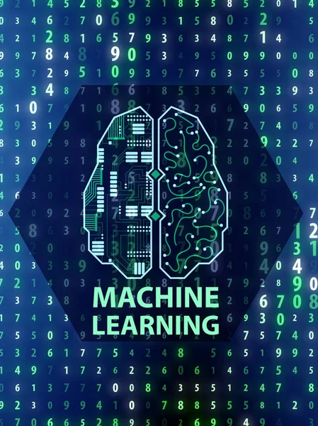 Machine Learning Concept Rendering — Stock Photo, Image