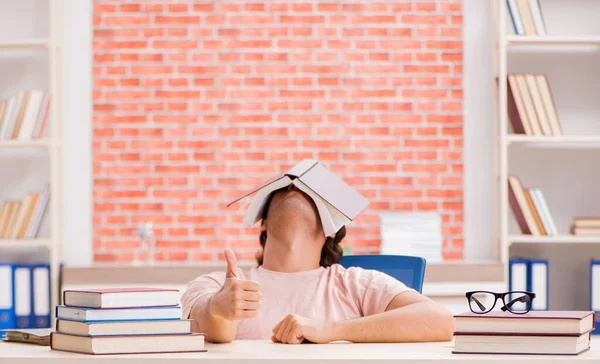 Young Student Preparing College Exams — Stock Photo, Image