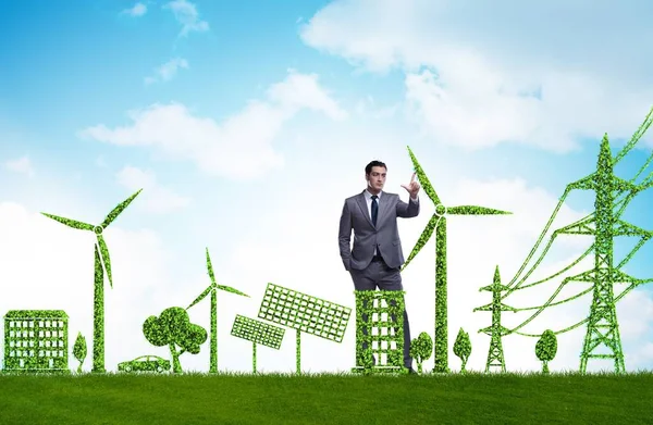 Green Ecology Concept Businessman — Stock Photo, Image