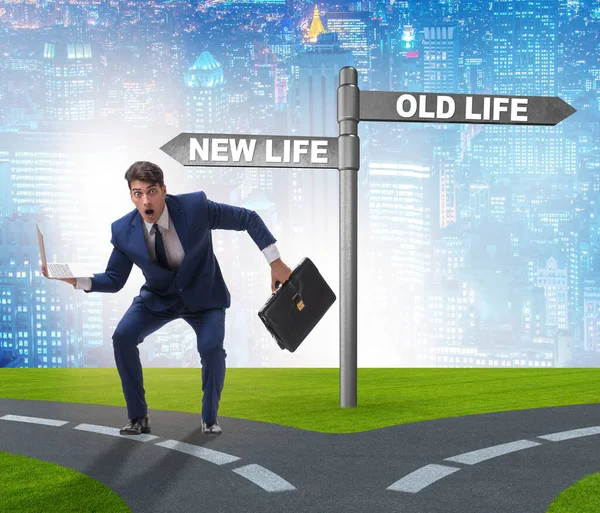 Concept New Old Life — Stock Photo, Image