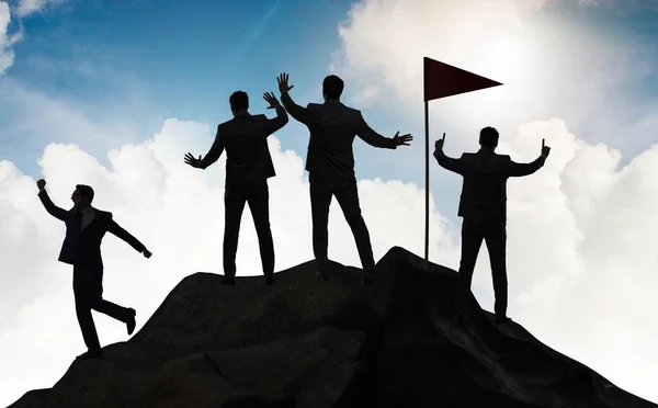 Businessmen Achievement Teamwork Concept — ストック写真