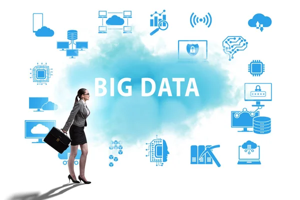 Big Data Koncept Med Affärsmän — Stockfoto