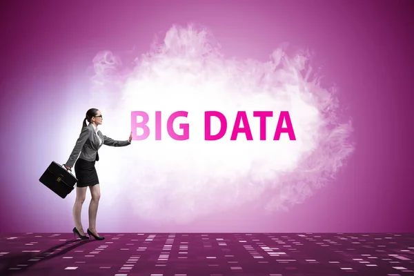 Big Data Concept Met Zakenmensen — Stockfoto