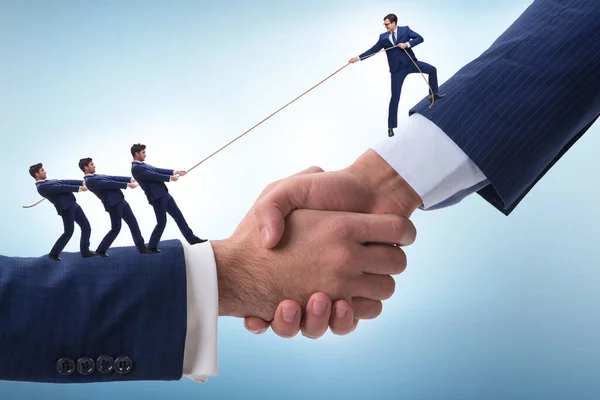 Concept Teamwork Mutual Support — Foto Stock