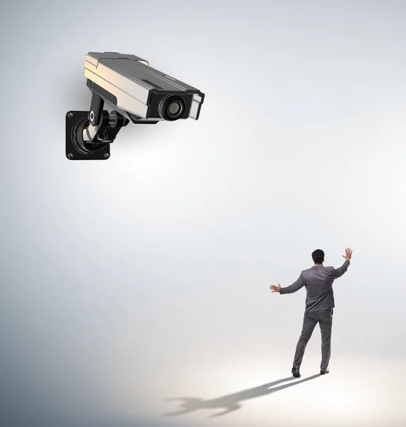 Camera Wathing Man Het Spionage Concept — Stockfoto