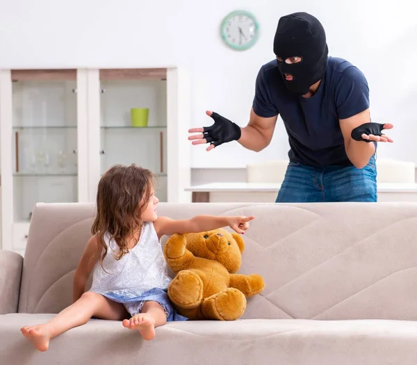 Child Trafficking Abuse Concept Small Girl — Stock Photo, Image