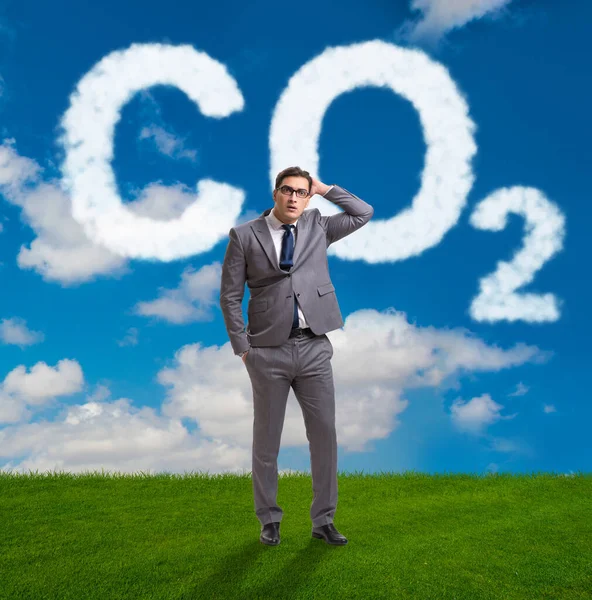 Det Ekologiska Begreppet Utsläpp Växthusgaser — Stockfoto