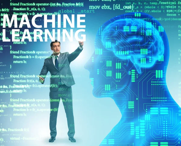 Concepto Aprendizaje Automático Como Tecnología Moderna — Foto de Stock
