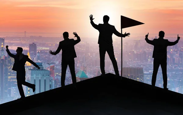 Businessmen Achievement Teamwork Concept — Fotografia de Stock