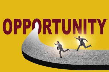 İş adamlarıyla fırsat kavramı