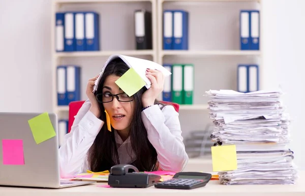 Young Female Employee Conflicting Priorities Concept — Stock Photo, Image
