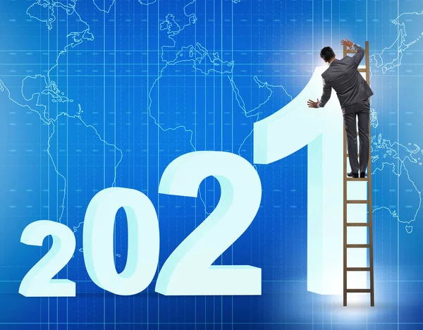 2020年から2021年への移行に伴う成長コンセプト — ストック写真