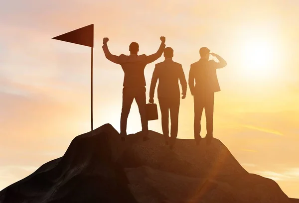 Businessmen Achievement Teamwork Concept — Zdjęcie stockowe
