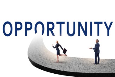 İş adamlarıyla fırsat kavramı