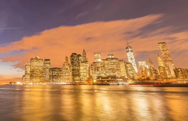 Der Blick Auf Lower Manhattan Von Brooklyn — Stockfoto