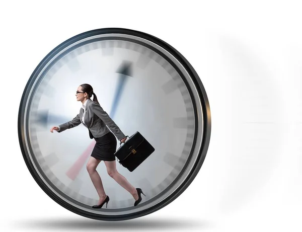 Businesswoman Employee Time Management Concept — Stock Photo, Image