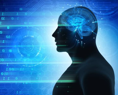 The machine learning and cognitive computing - 3d rendering