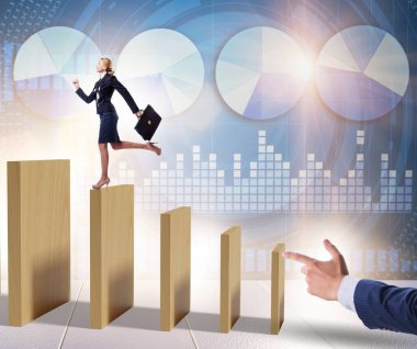 Domino etkisi ve rekabet konsepti