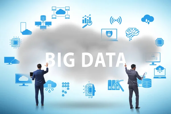 Big Data Koncept Med Affärsmän — Stockfoto