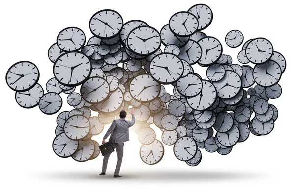 Conceptul Management Timpului Omul Afaceri — Fotografie, imagine de stoc