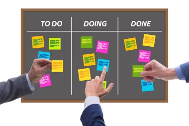 Olağanüstü görevleri olan çevik kanban yönetim kurulu