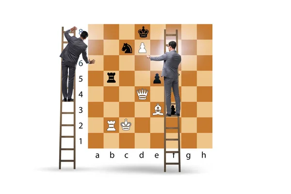 Geschäftsleute Spielen Schach Bord — Stockfoto