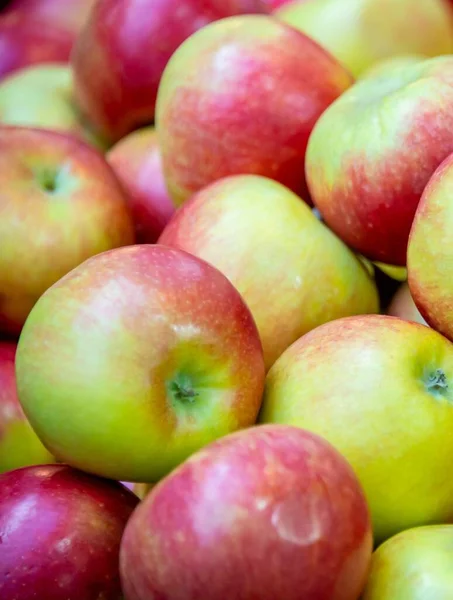 Jablka Tržišti Stánku — Stock fotografie