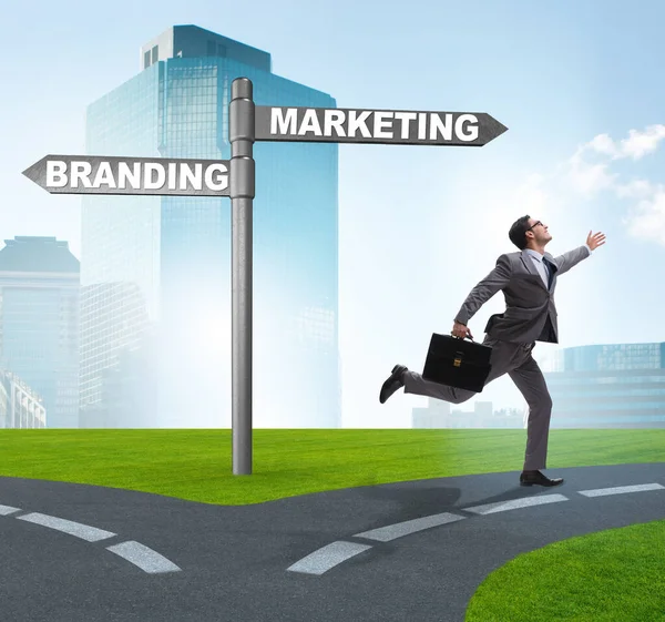 Branding Marketing Concept Businessman — Stock Photo, Image