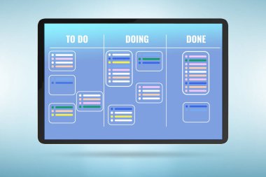 Olağanüstü görevleri olan çevik kanban yönetim kurulu