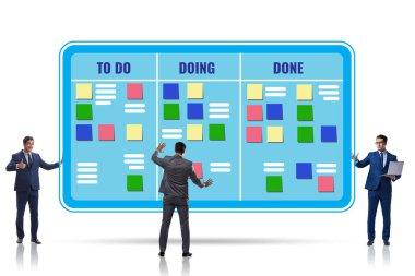 Olağanüstü görevleri olan çevik kanban yönetim kurulu
