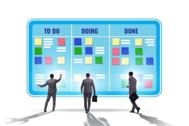 Olağanüstü görevleri olan çevik kanban yönetim kurulu