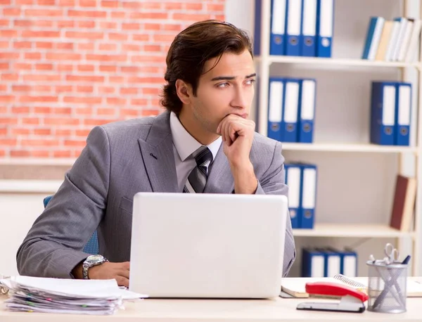 Young Businessman Working Office — Stock Photo, Image