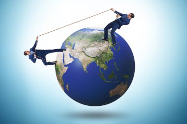 Küresel uluslararası çatışmanın gösterimi