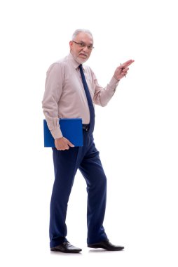 Eski patron beyazla izole edilmiş