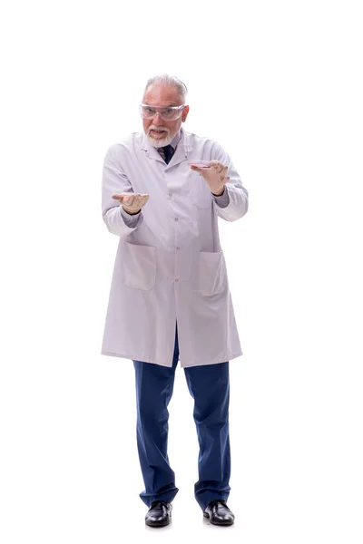 Old Chemist Isolated White — Stock Photo, Image