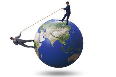 Küresel uluslararası çatışmanın gösterimi