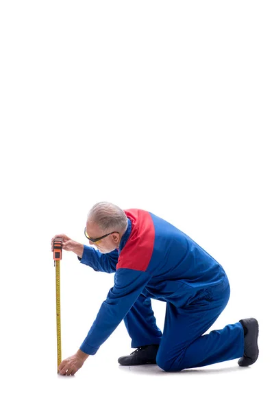 Aged Foreman Isolated White — Stock Photo, Image